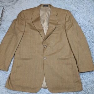 Vintage Gianelli Jacket Mens 42 Long Silk Wool Lined Sport Coat Career Comfort